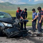 Feci kaza minibus ile otomobil carpisti 7 kisi yaralandi OQ4eLk3a